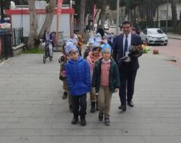 Öğrencilerden polis haftası ziyareti