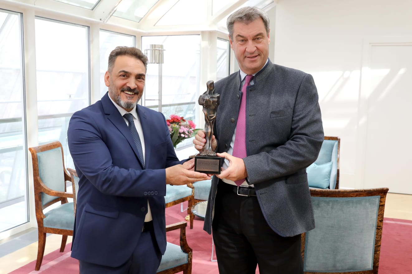 Türk Alman Dostluk Federasyonu’ndan Bavyera Başbakanına Onur Ödülü