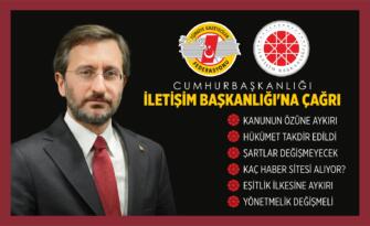 TGF’DEN İLETİŞİM BAŞKANLIĞI’NA ÇAĞRI