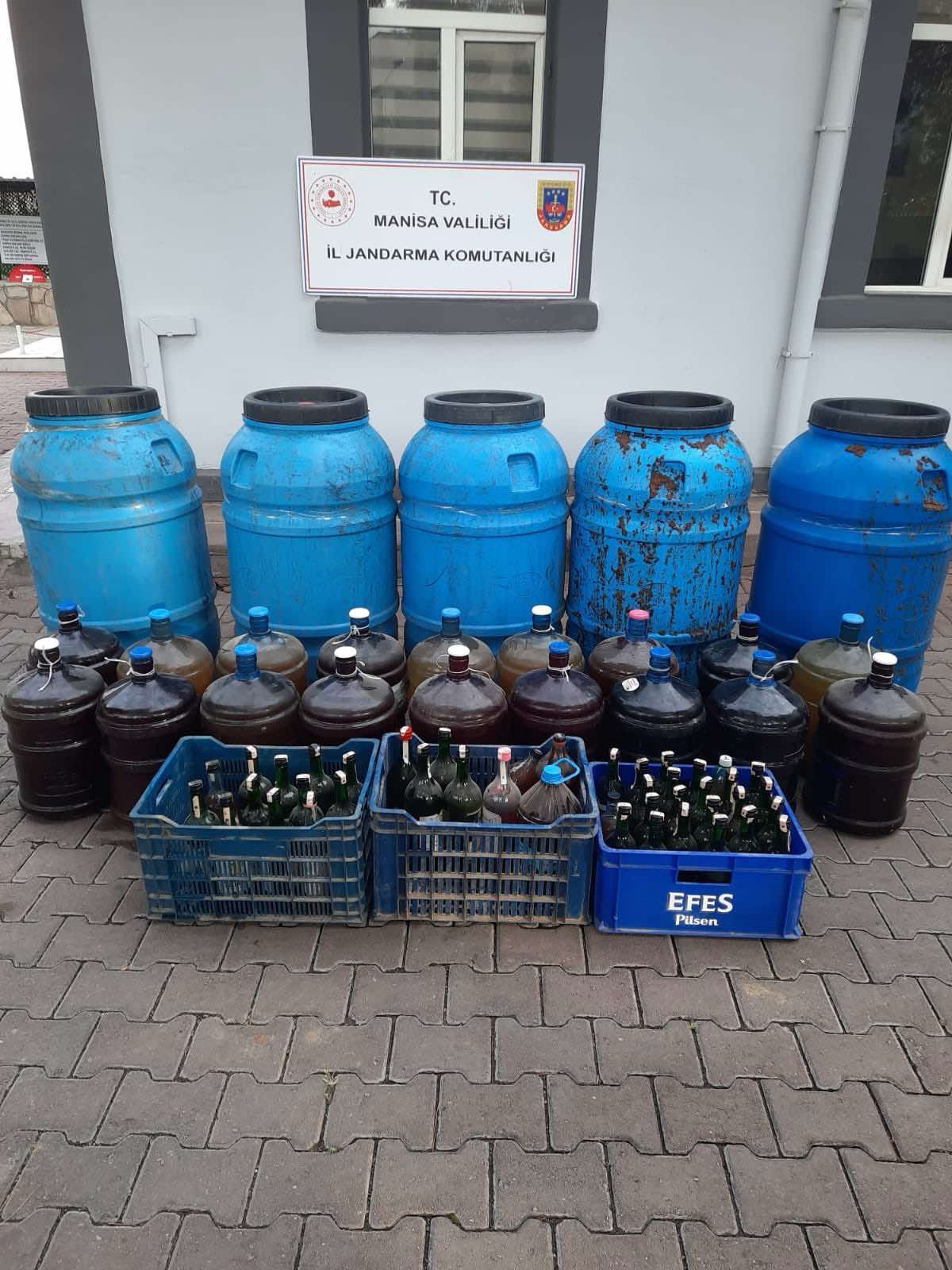1416 Litre Kaçak Şarap Ele Geçirildi