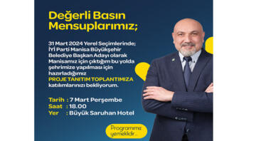 İyi Partili Özcan Projelerini Tanıtacak