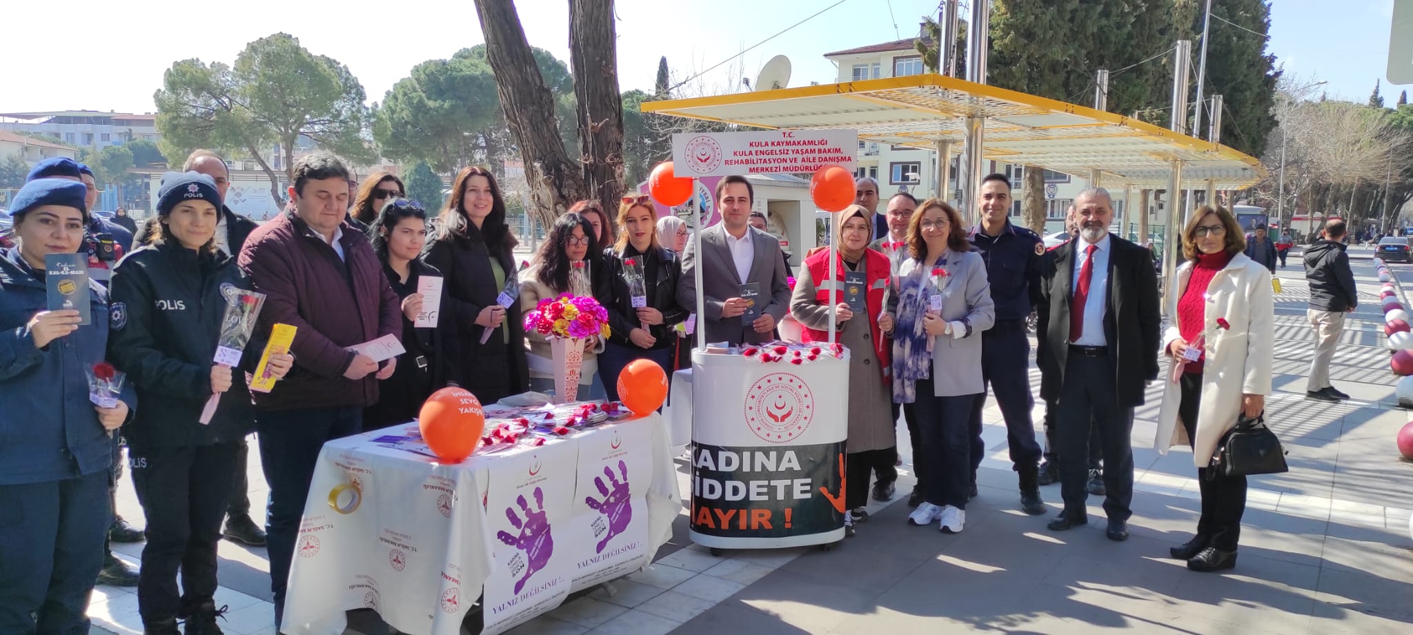 KULA’DA ANLAMLI İŞ BİRLİĞİ: KADINA ŞİDDETE KARŞI TEK SES!