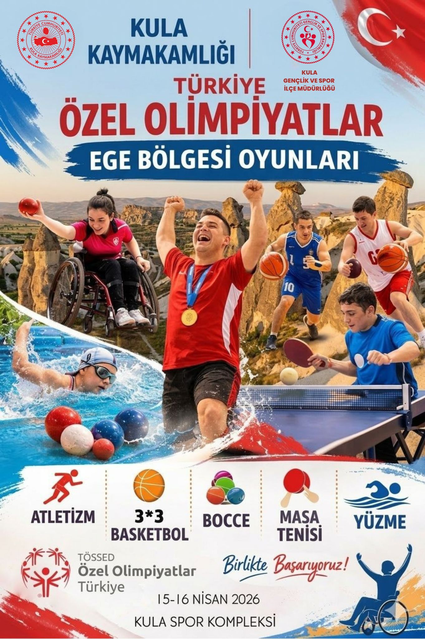 İKİ YÜZ ÖZEL ÖĞRENCİ KULA DA OLİMPİYATLAR İÇİN TOPLANIYOR