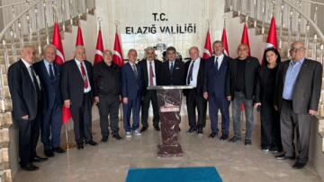 T.D. G. FEDERASYONU ELAZIG VALİS NUMAN HATİPOGLUNU ZİYARETETTİ