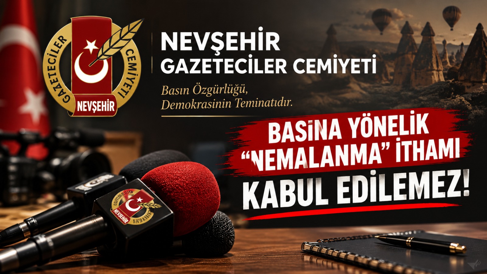 NEVŞEHİR BASININA “NEMALANMA” İTHAMI KABUL EDİLEMEZ!